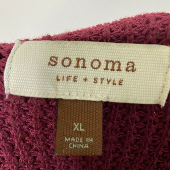 Sonoma Burgundy Long Cowl Neck Sweater - Picture 5 of 5